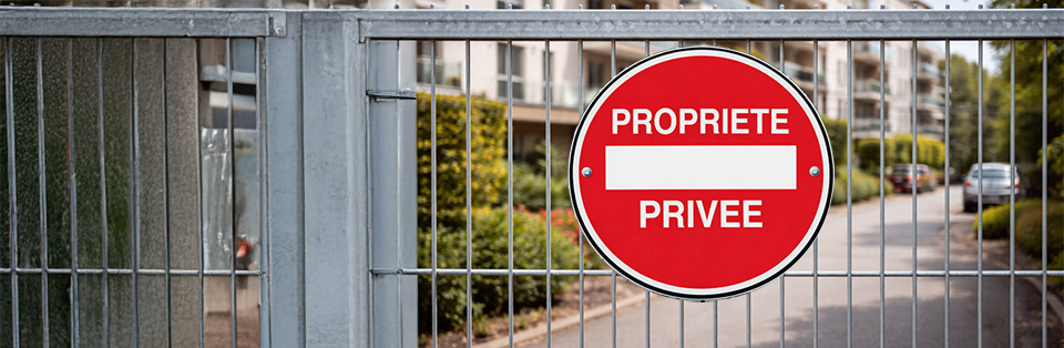 portail propriété privée